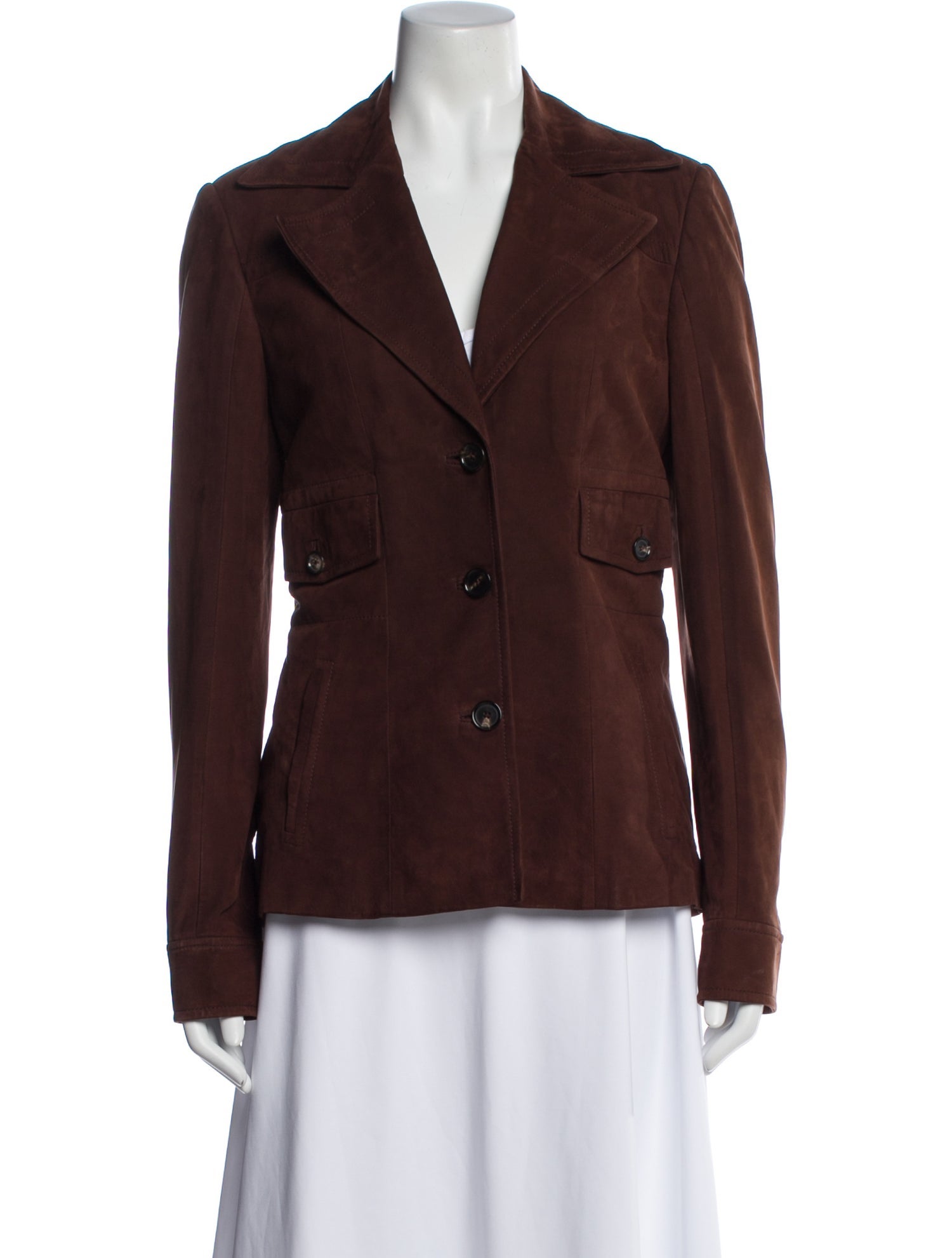 Rene Lezard Leather Blazer