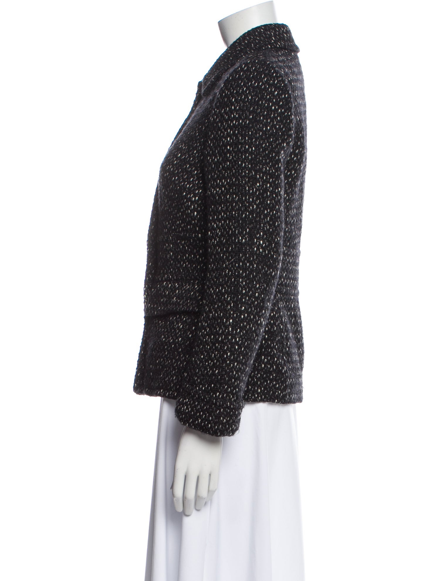 Rene Lezard Wool Printed Evening Jacket