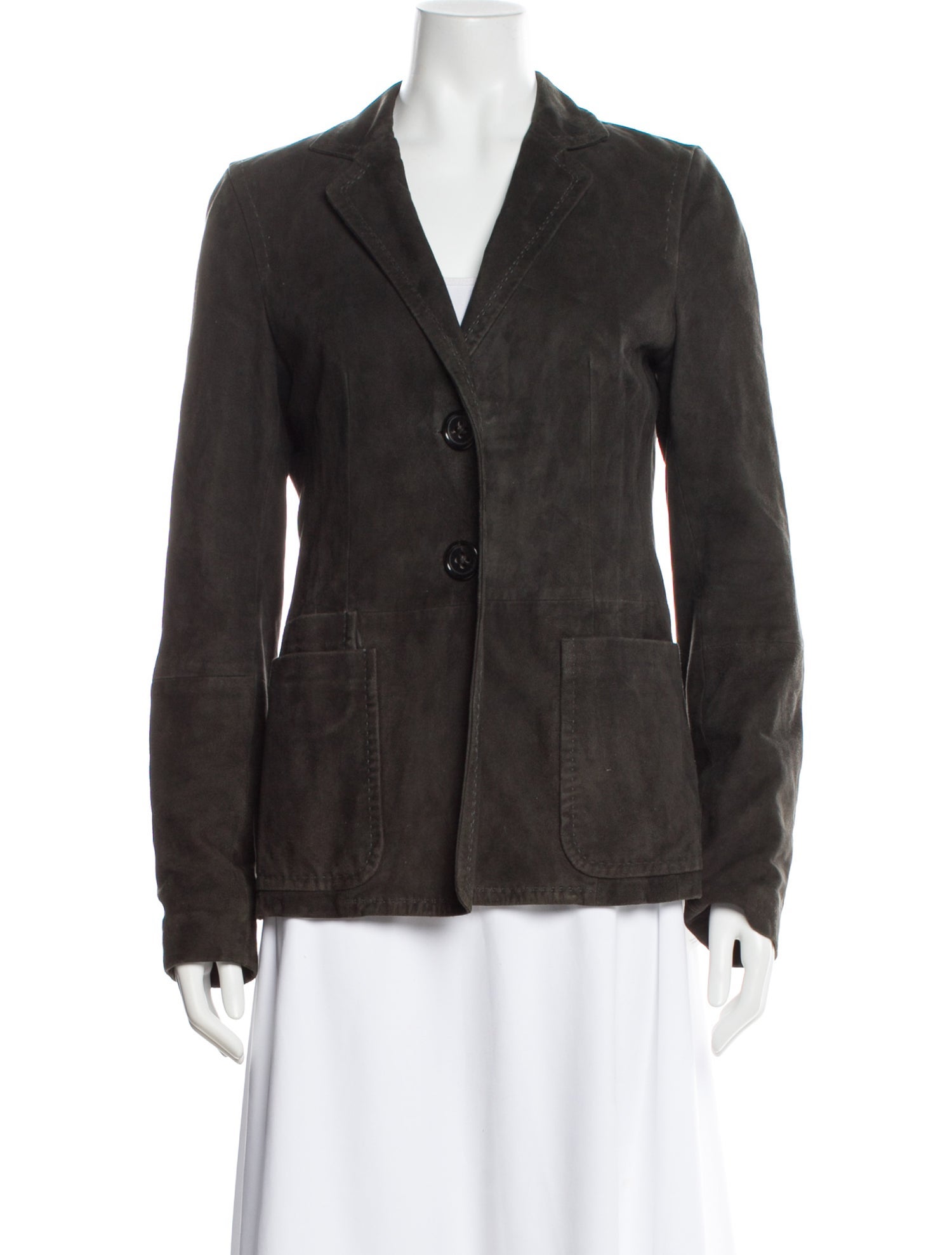 Rene Lezard Leather Blazer