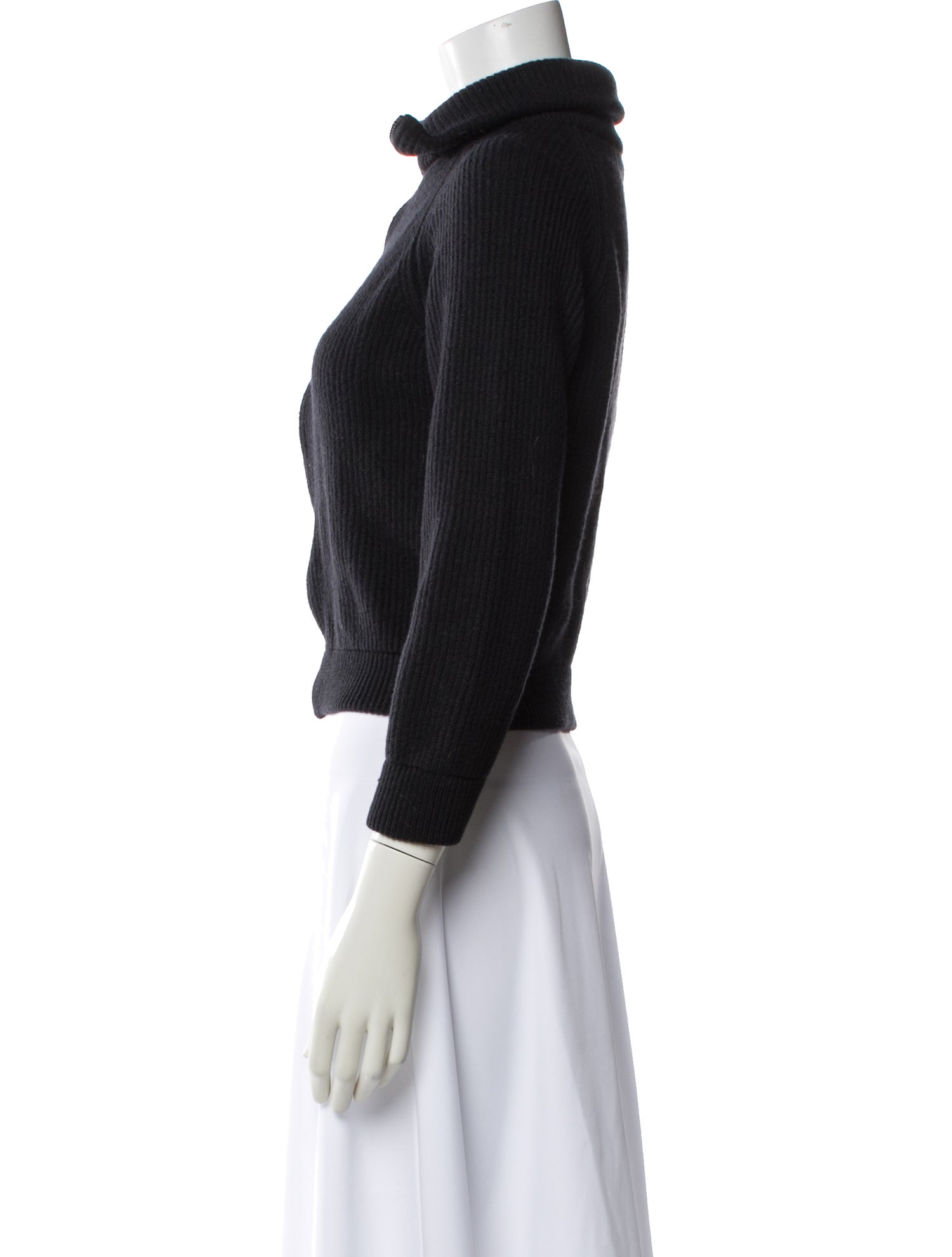 Rene Lezard Merino Wool Mock Neck Sweater