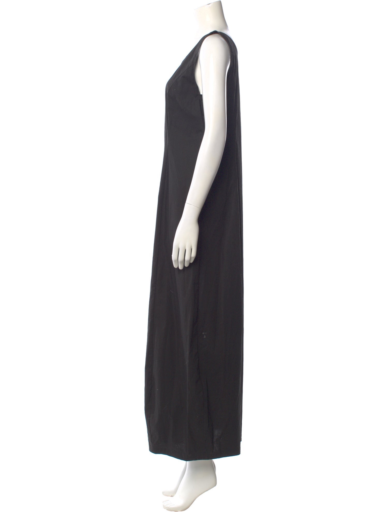 Rene Lezard Scoop Neck Long Dress
