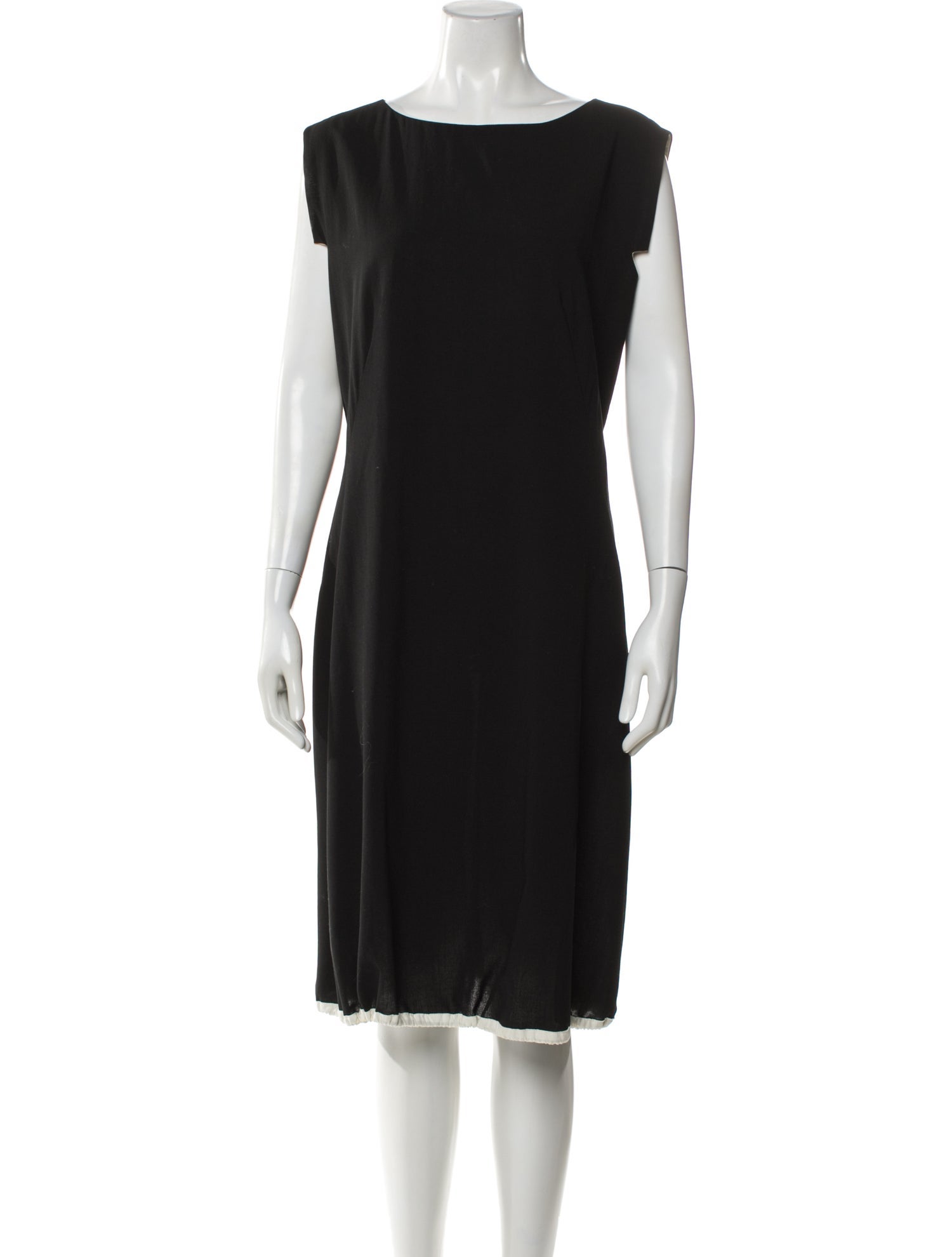 Rene Lezard Wool Knee-Length Dress