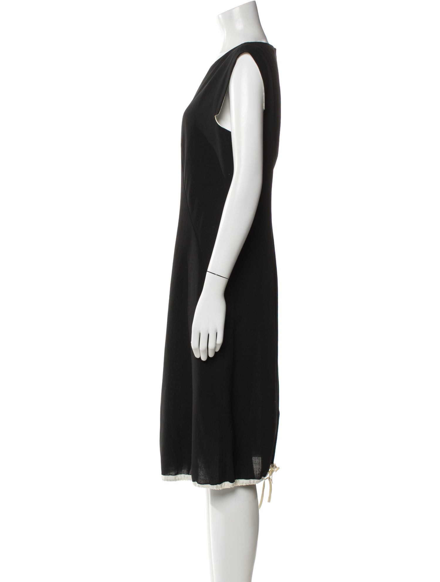 Rene Lezard Wool Knee-Length Dress