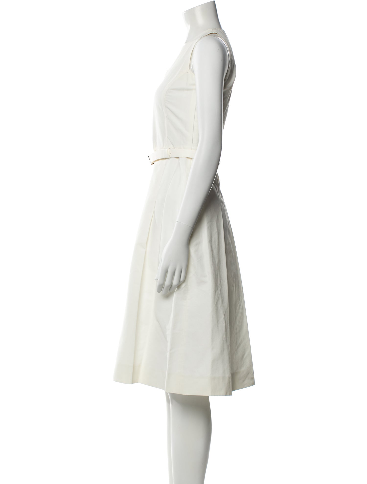 Rene Lezard V-Neck Midi Length Dress