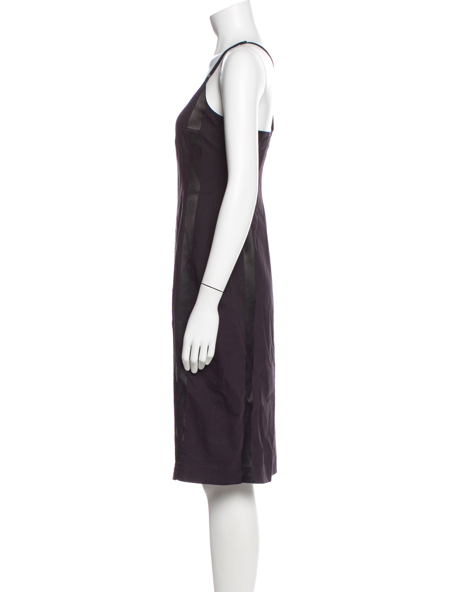Rene Lezard V-Neck Knee-Length Dress