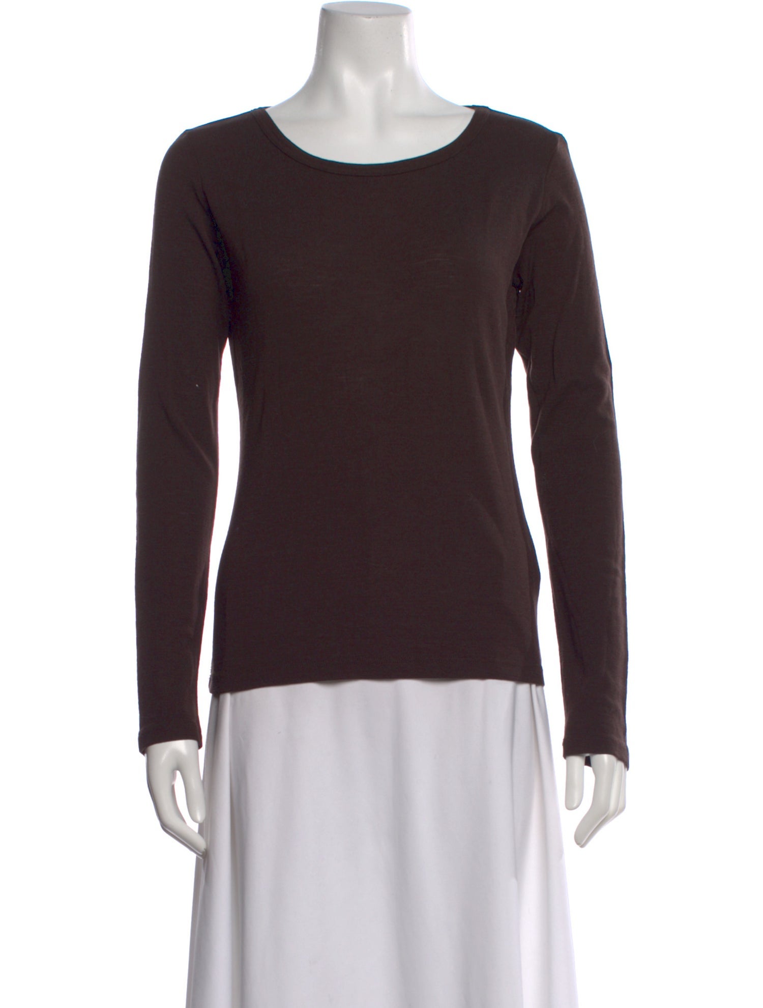 Rene Lezard Wool Scoop Neck Sweater