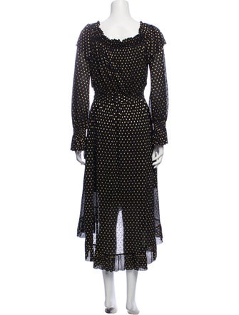 Shoshanna Polka Dot Print Mini Dress