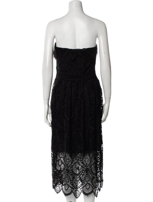 Shoshanna Lace Pattern Midi Length Dress