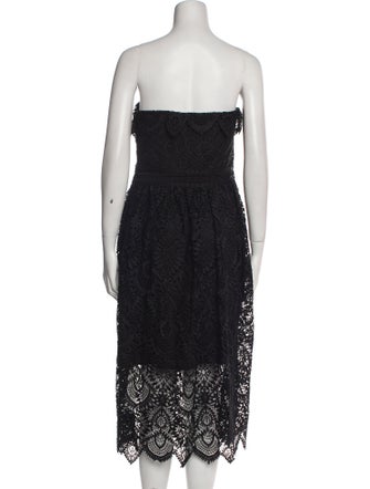 Shoshanna Lace Pattern Knee-Length Dress