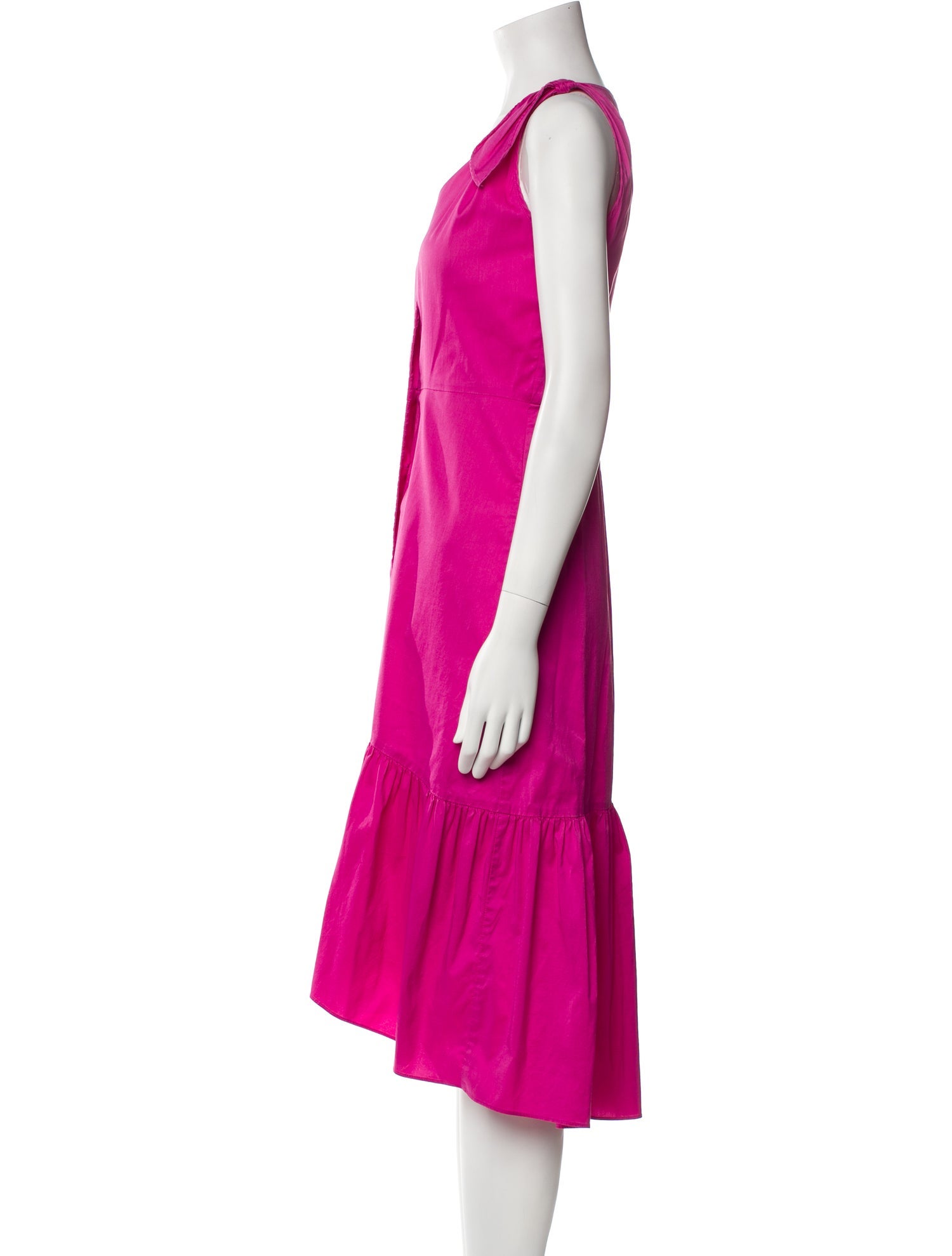 Shoshanna V-Neck Midi Length Dress