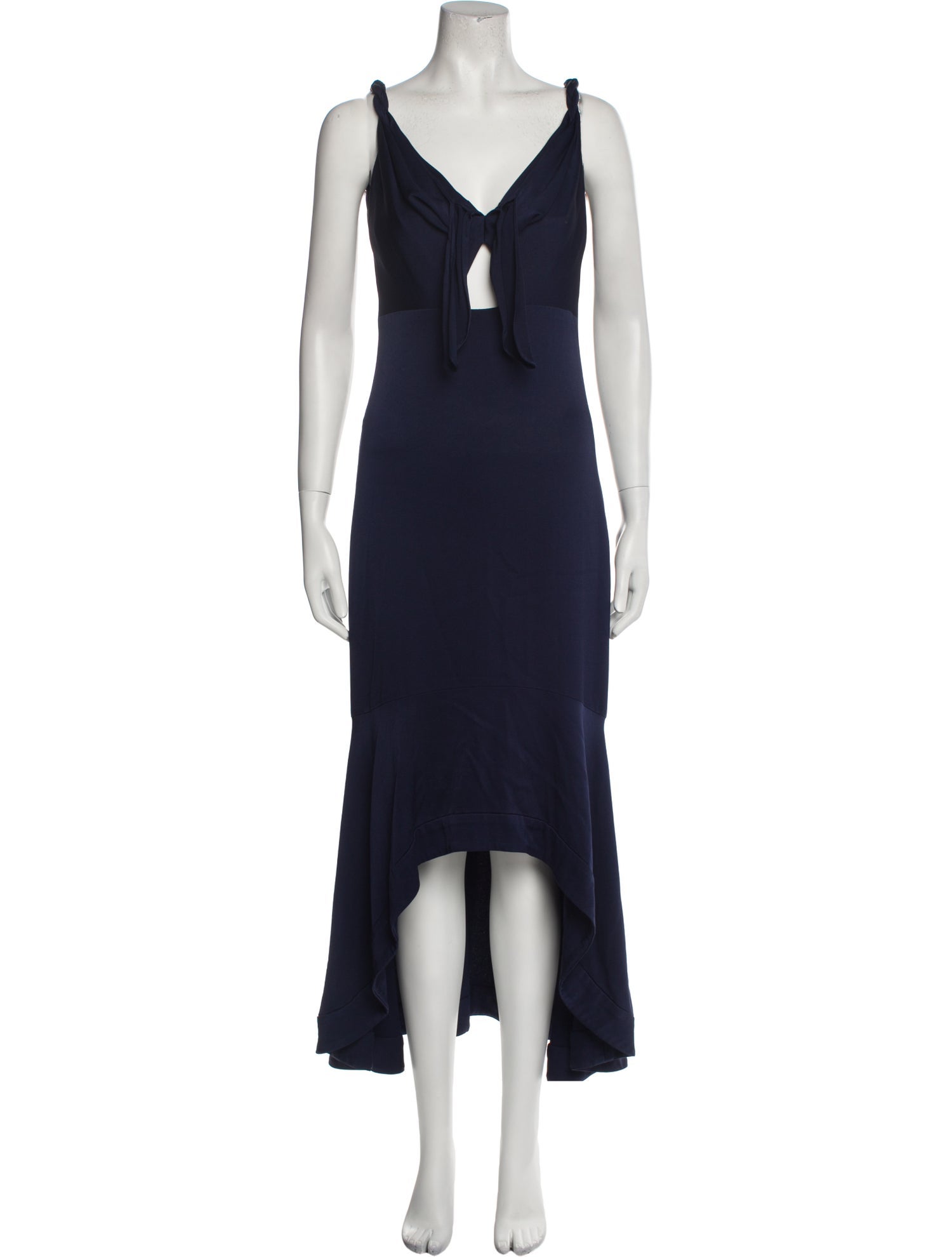 Shoshanna V-Neck Long Dress