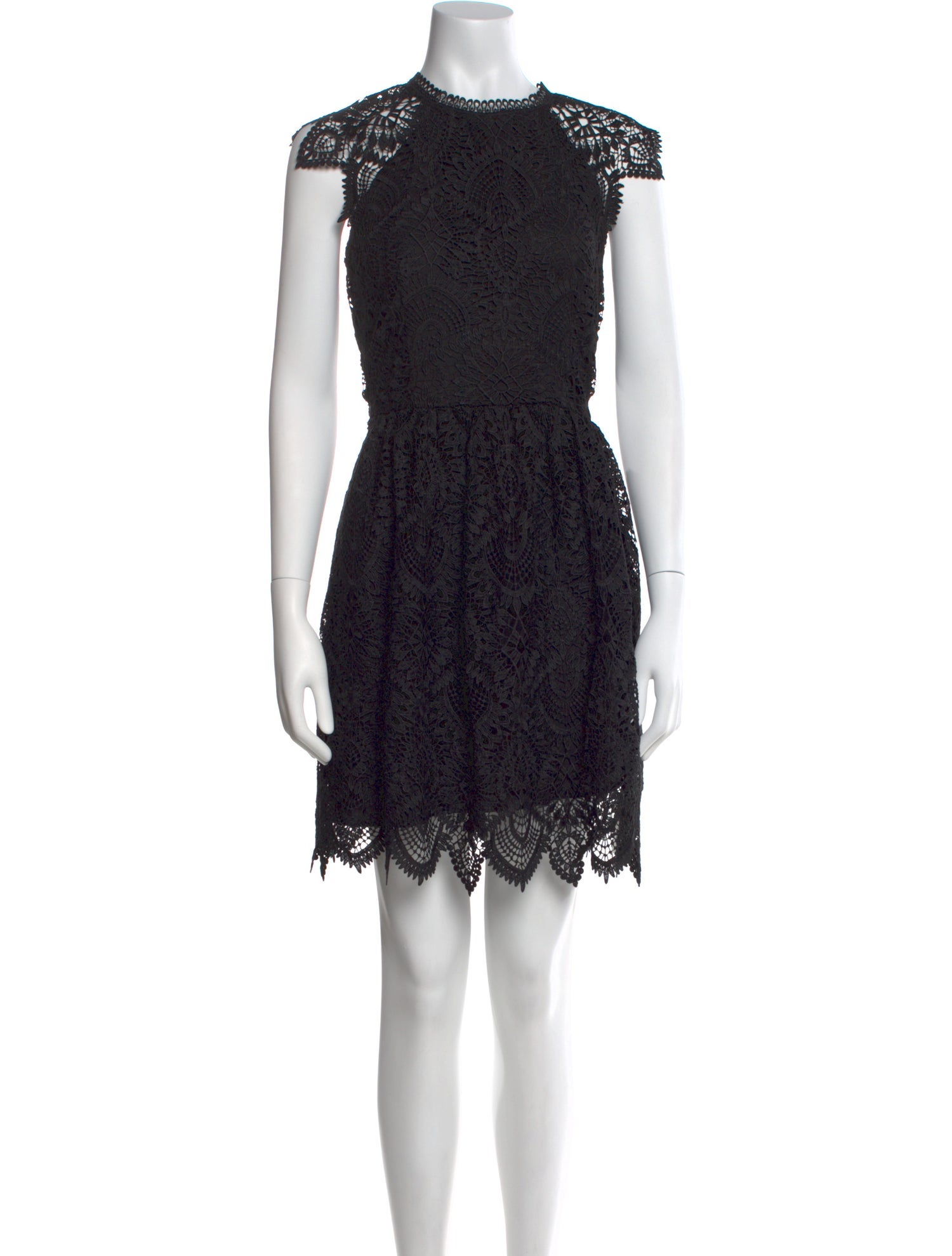 Shoshanna Lace Pattern Mini Dress