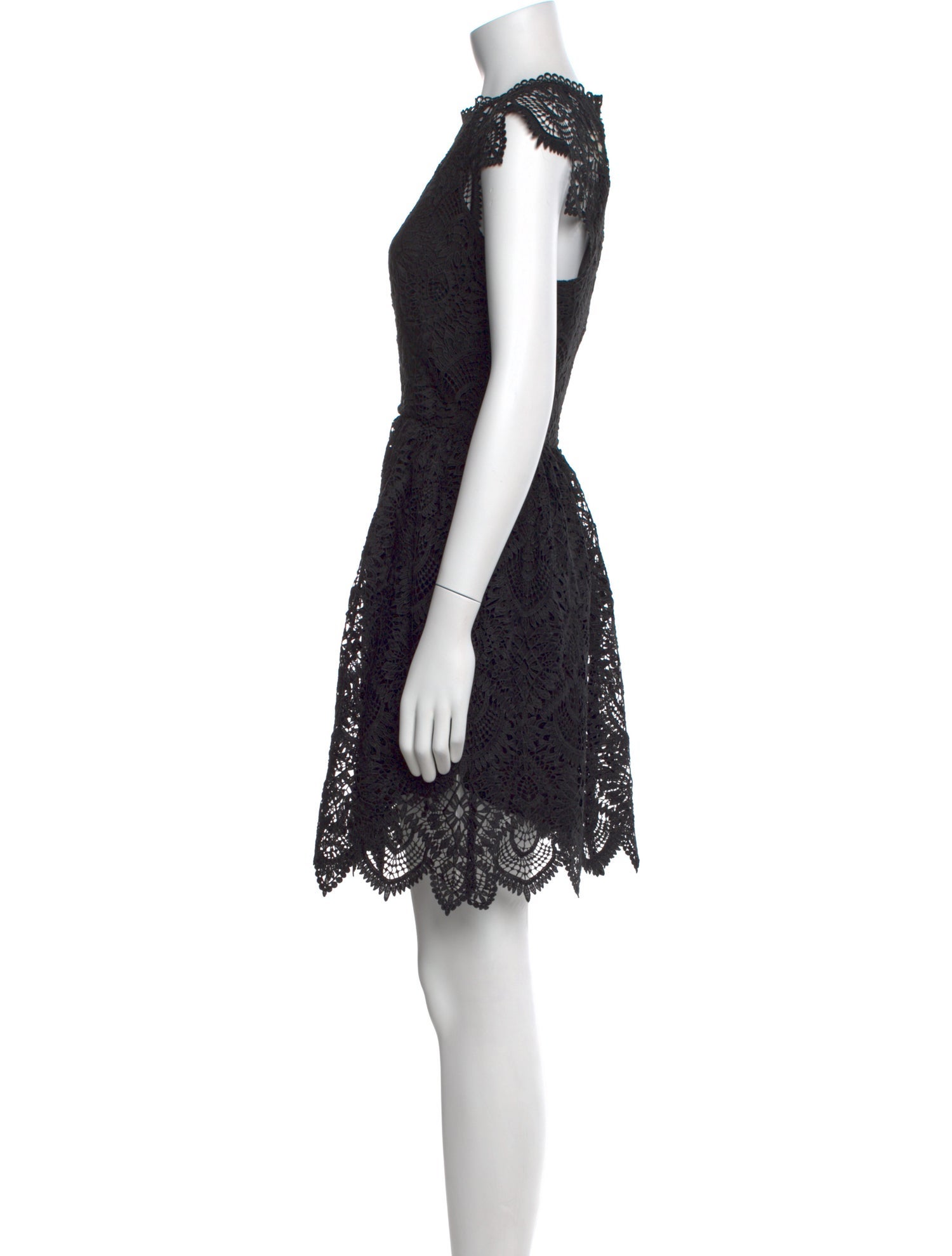 Shoshanna Lace Pattern Mini Dress