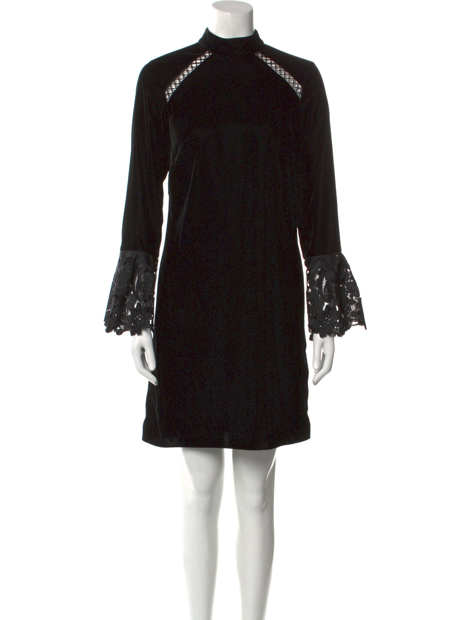 Shoshanna Mock Neck Mini Dress