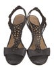 Coclico Leather Lasercut Accents T-Strap Sandals