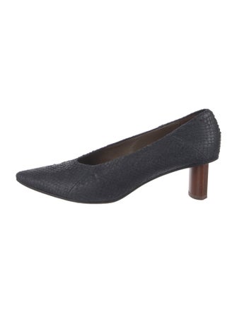 Coclico Embossed Leather Pumps