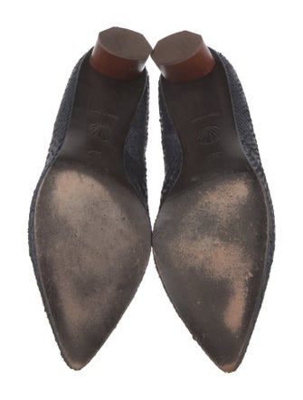 Coclico Embossed Leather Pumps