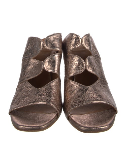 Coclico Leather Animal Print Slides