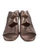 Coclico Leather Animal Print Slides