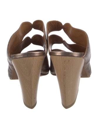 Coclico Leather Animal Print Slides