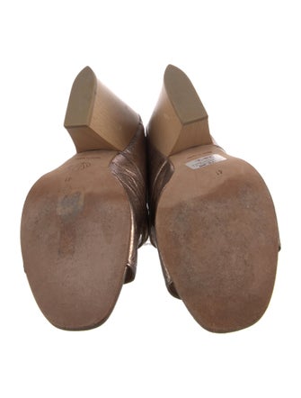 Coclico Leather Animal Print Slides