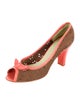 Coclico Canvas Lace Pattern Pumps