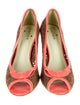 Coclico Canvas Lace Pattern Pumps