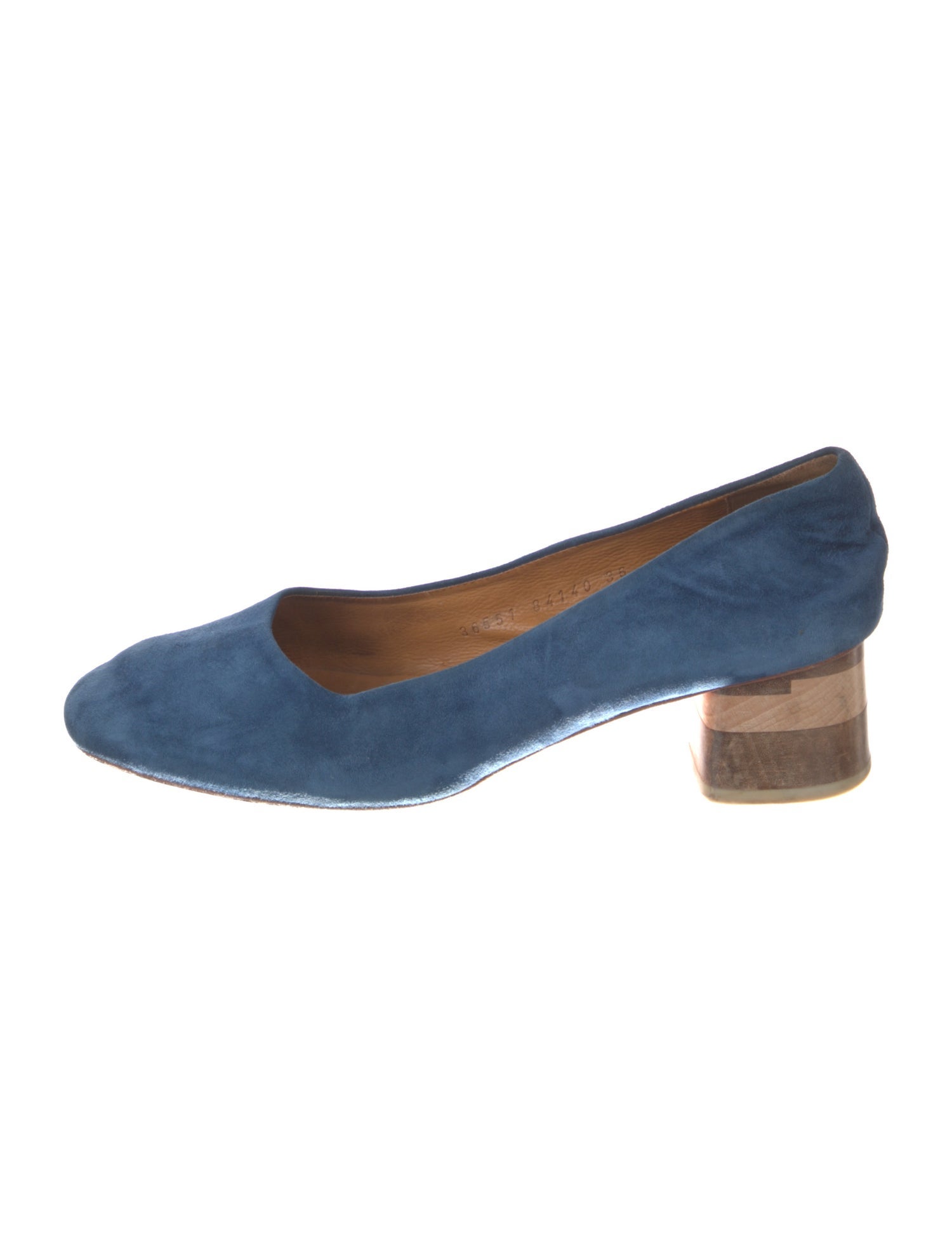 Coclico Suede Colorblock Pattern Pumps