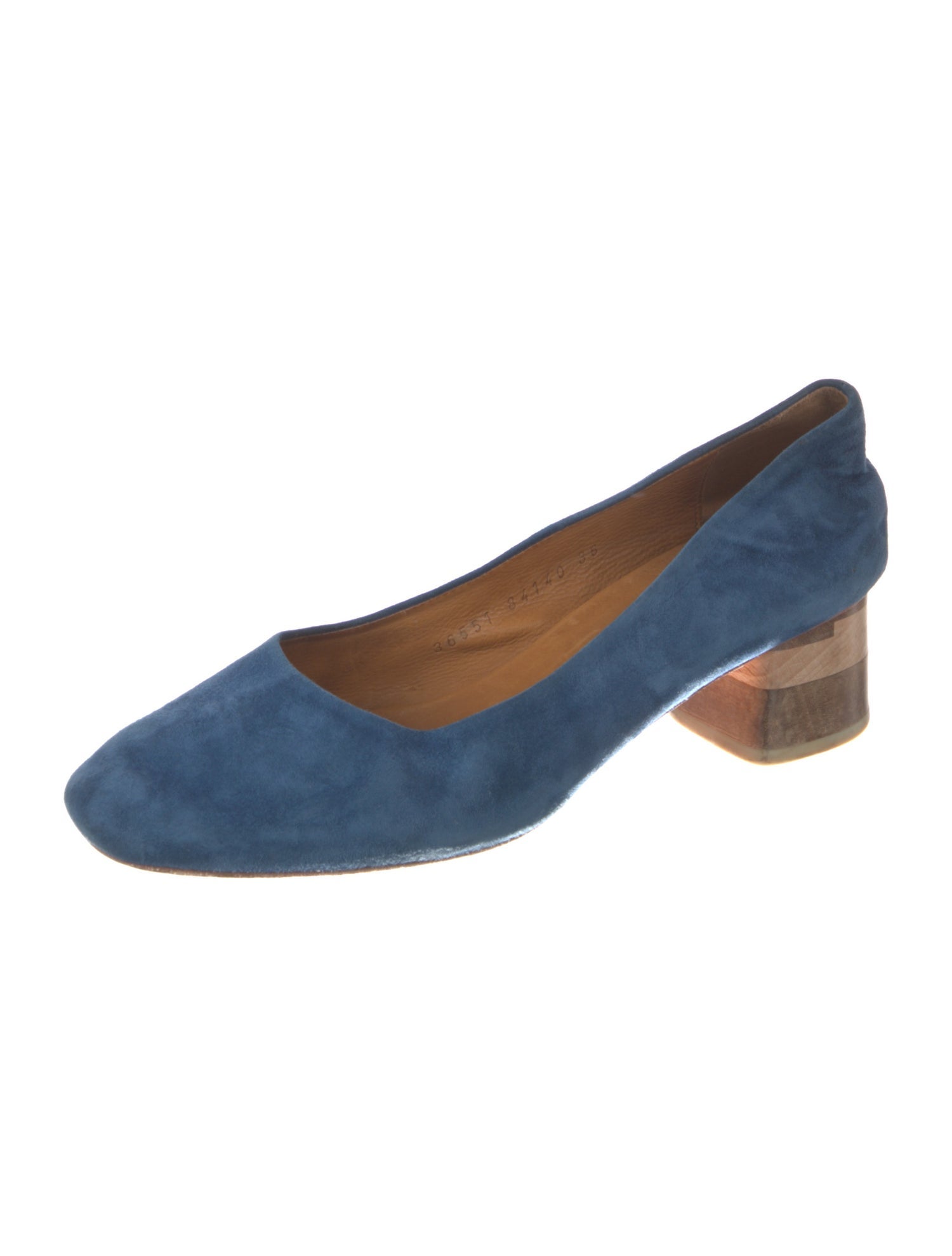 Coclico Suede Colorblock Pattern Pumps