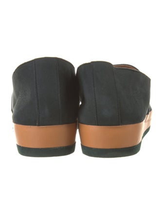 Coclico Suede Leather Trim Embellishment Loafers