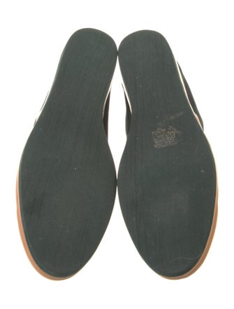 Coclico Suede Leather Trim Embellishment Loafers