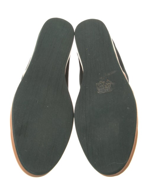 Coclico Suede Leather Trim Embellishment Loafers