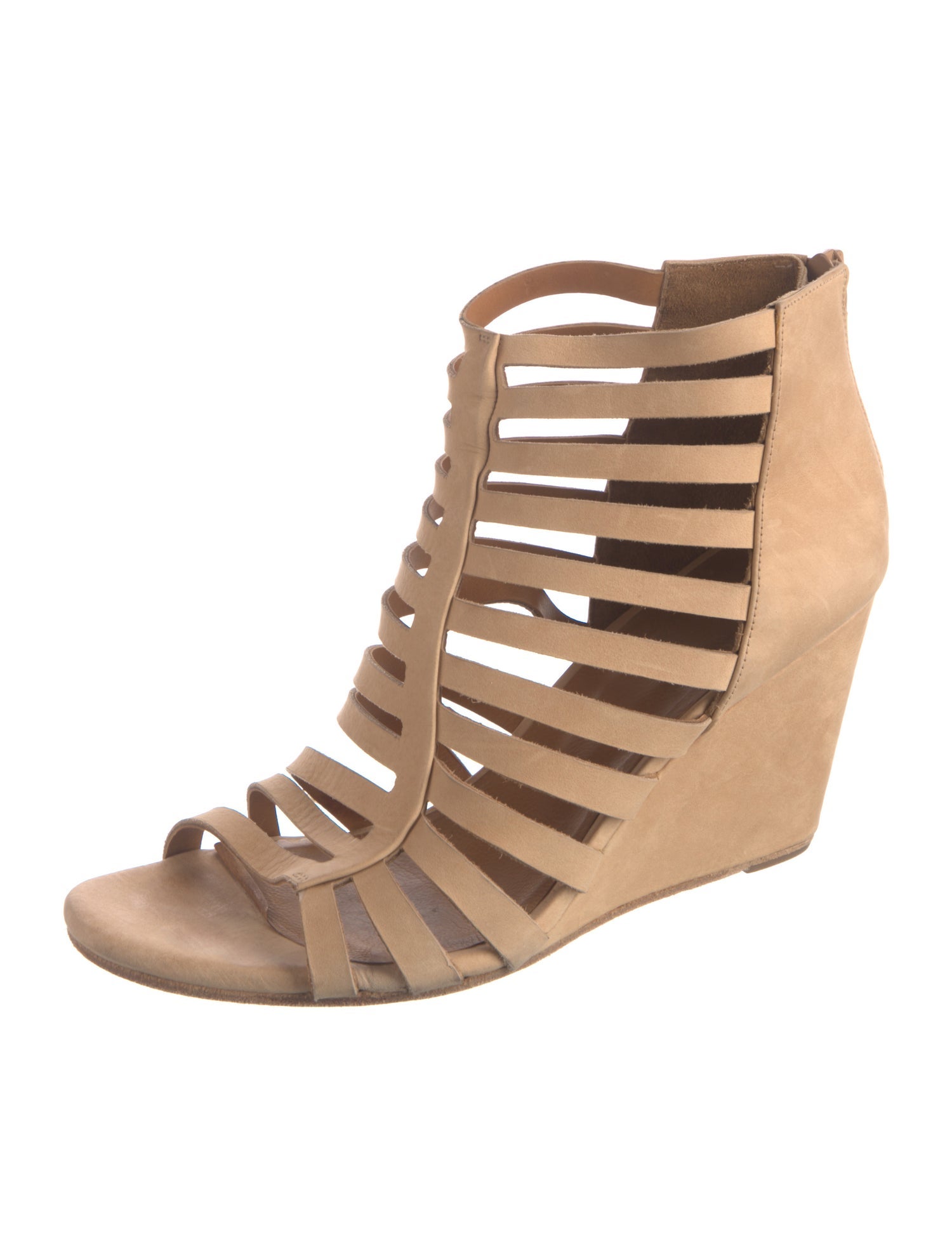 Coclico Suede Animal Print Gladiator Sandals