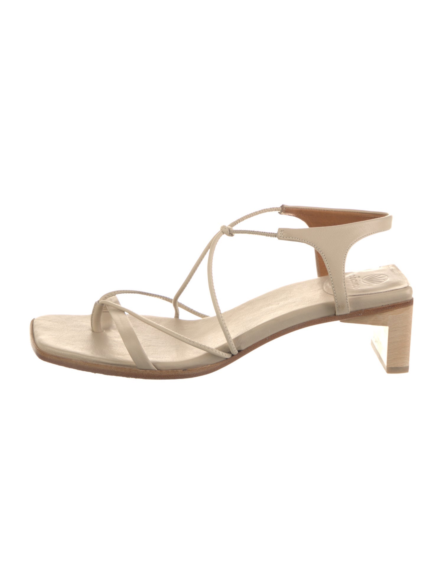 Coclico Leather T-Strap Sandals