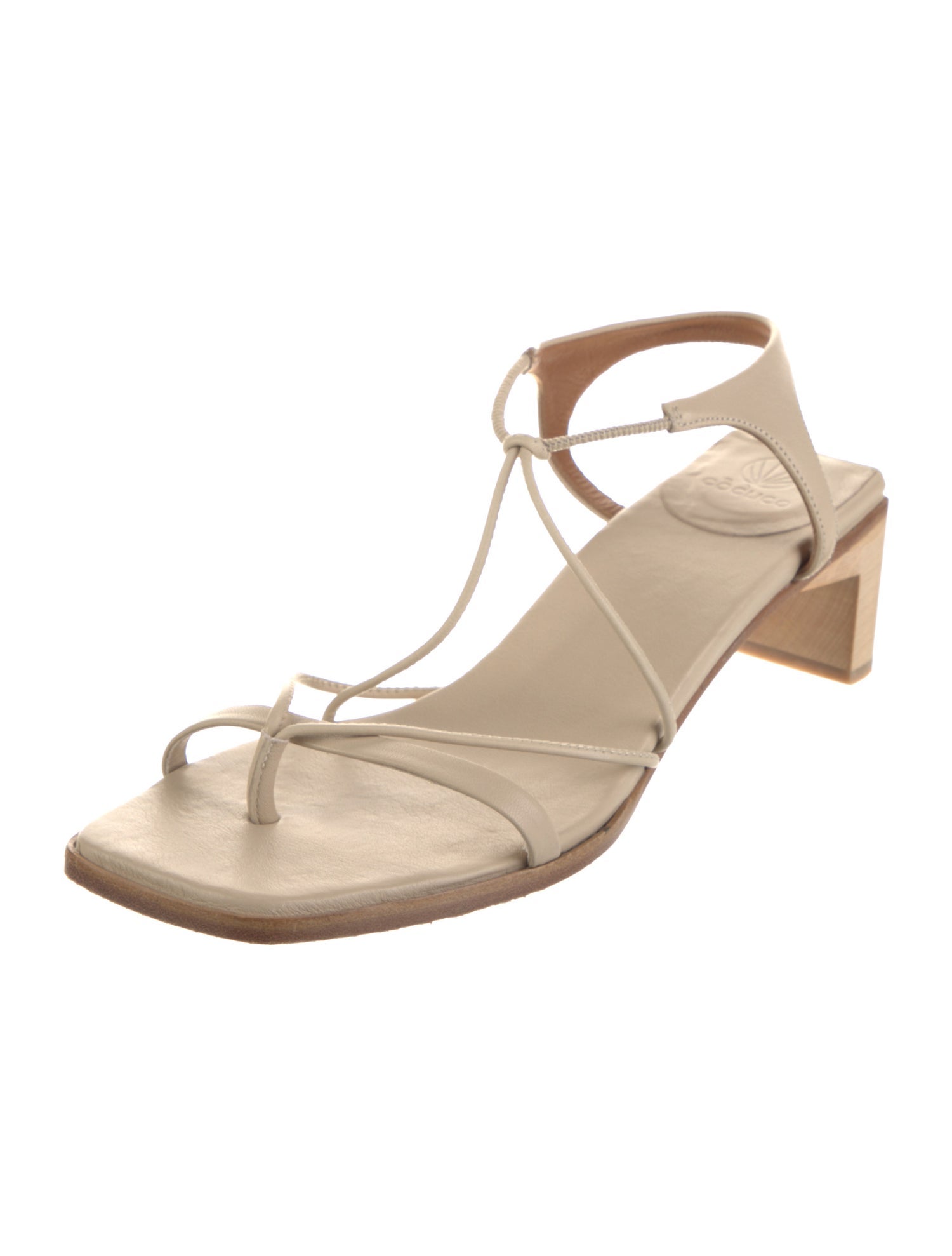 Coclico Leather T-Strap Sandals