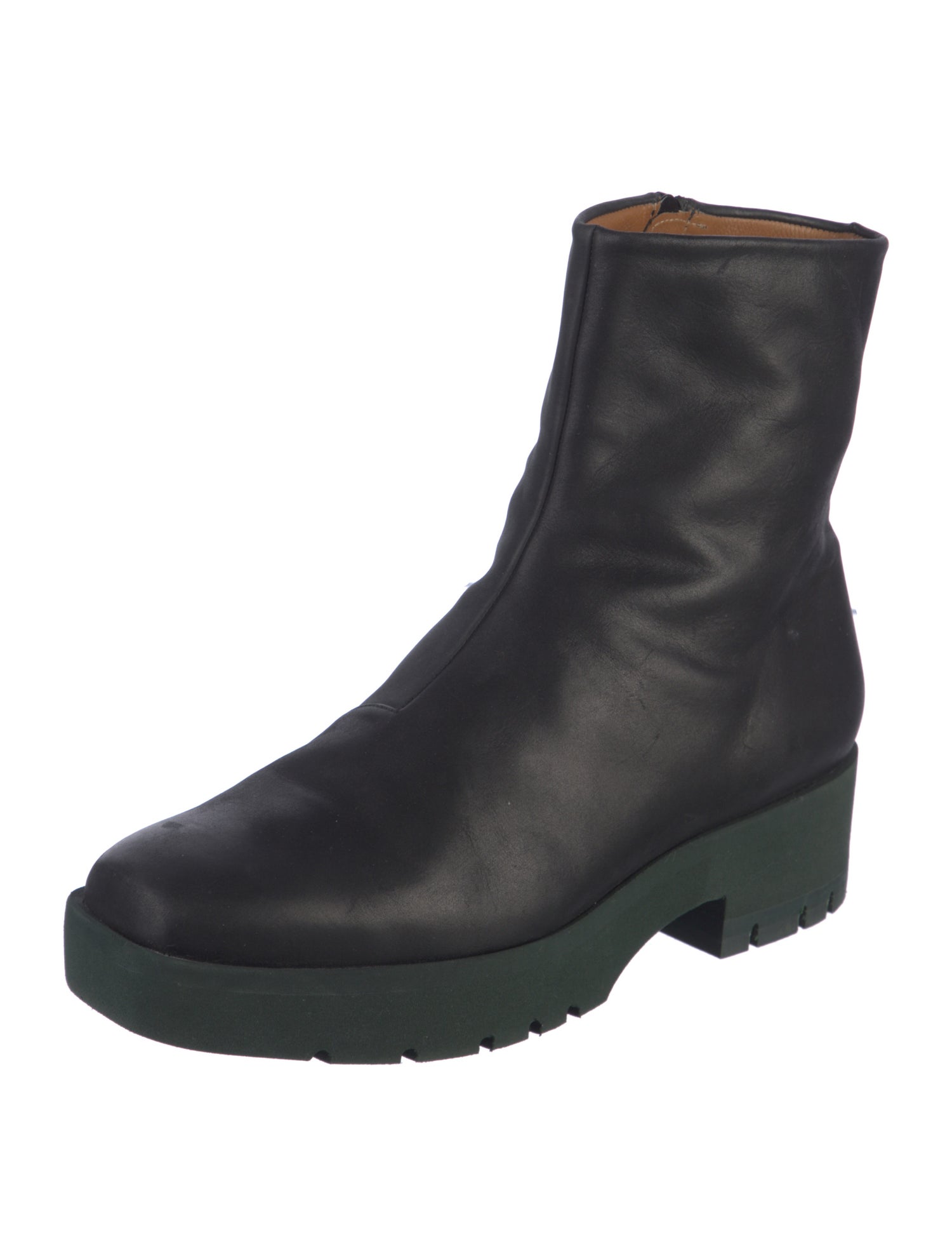 Coclico Leather Faux Fur Trim Boots