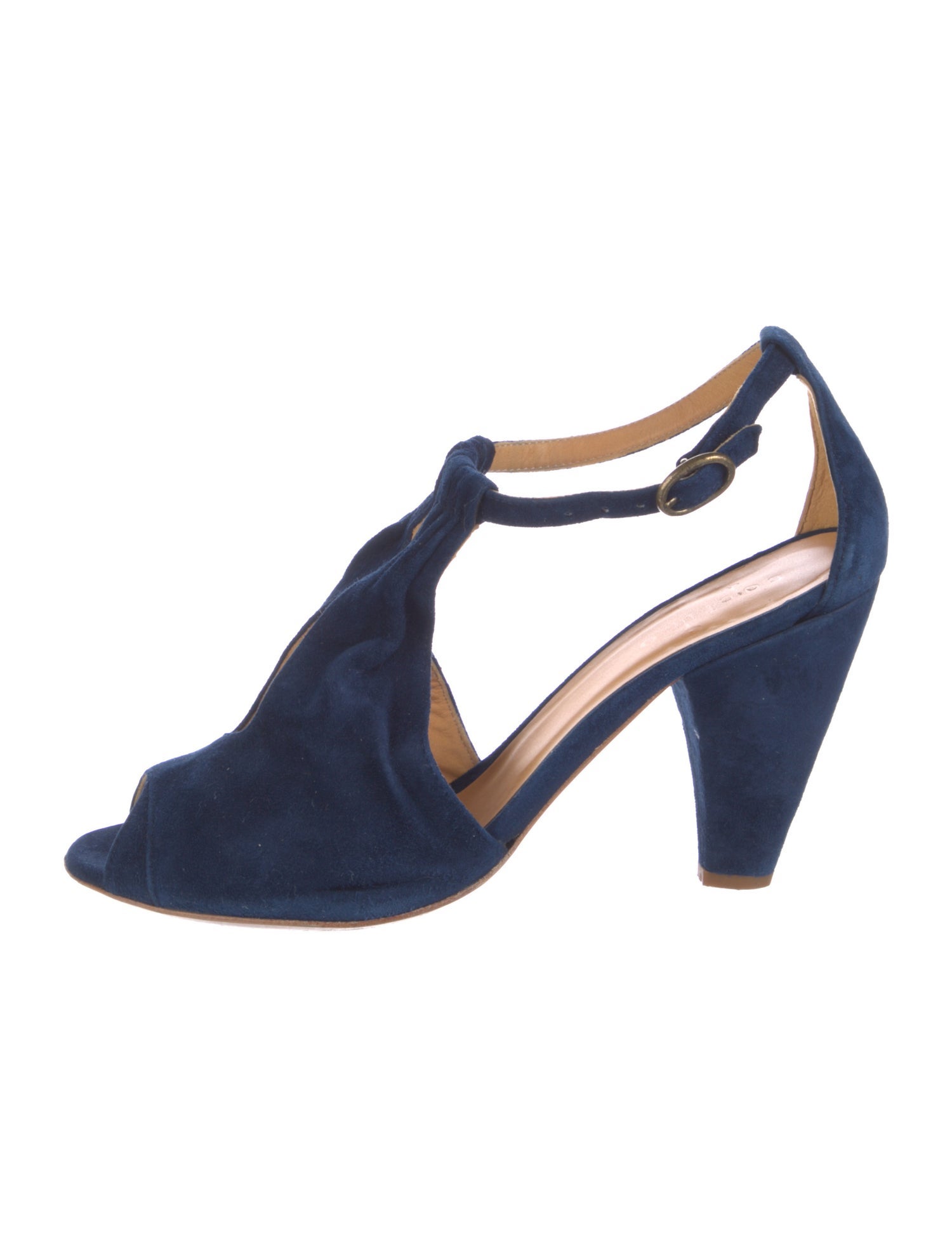 Coclico Suede T-Strap Sandals