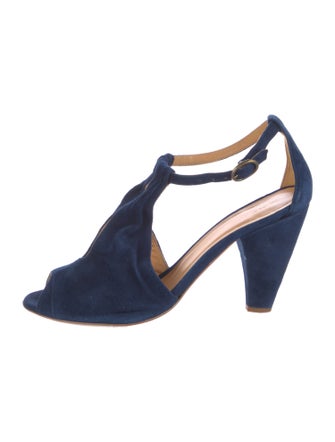 Coclico Suede T-Strap Sandals