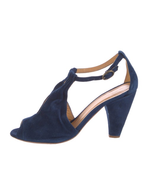 Coclico Suede T-Strap Sandals