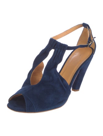 Coclico Suede T-Strap Sandals