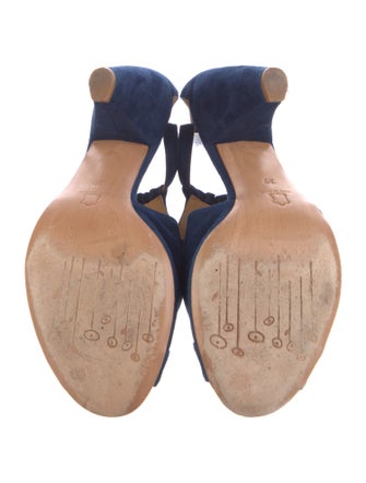 Coclico Suede T-Strap Sandals
