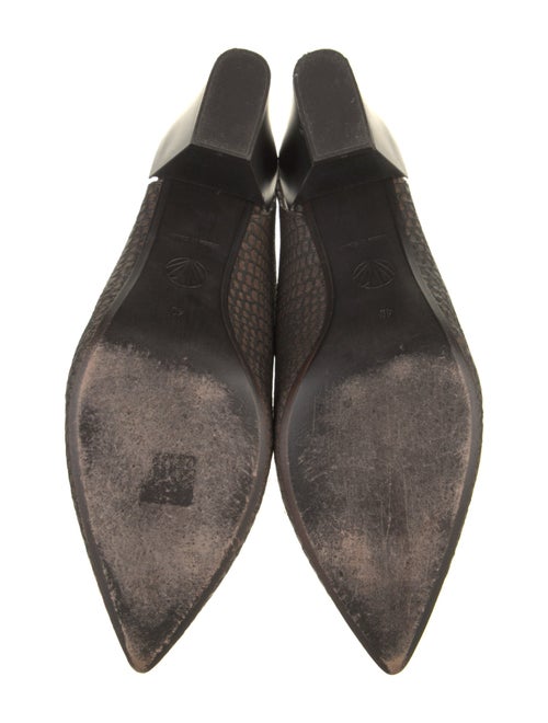 Coclico Leather Animal Print Slingback Pumps