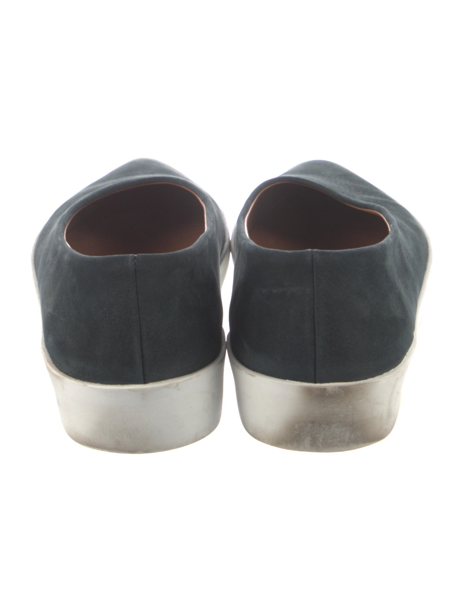 Coclico Suede Leather Trim Embellishment Ballet Flats