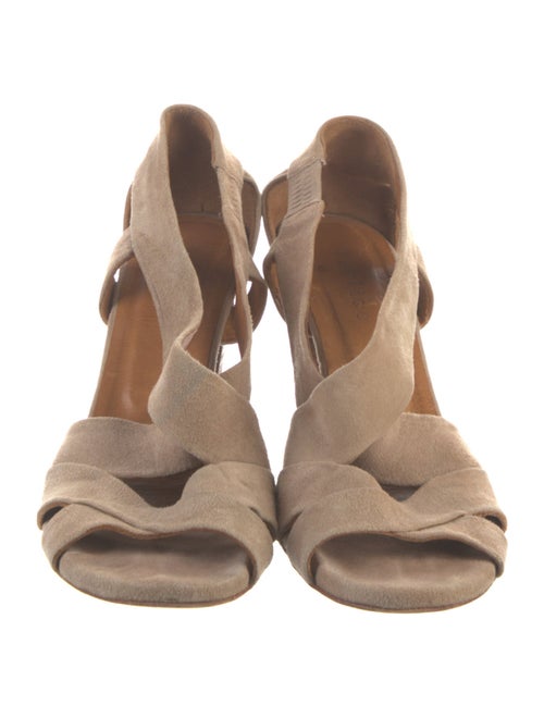 Coclico Suede Cutout Accent Slingback Sandals