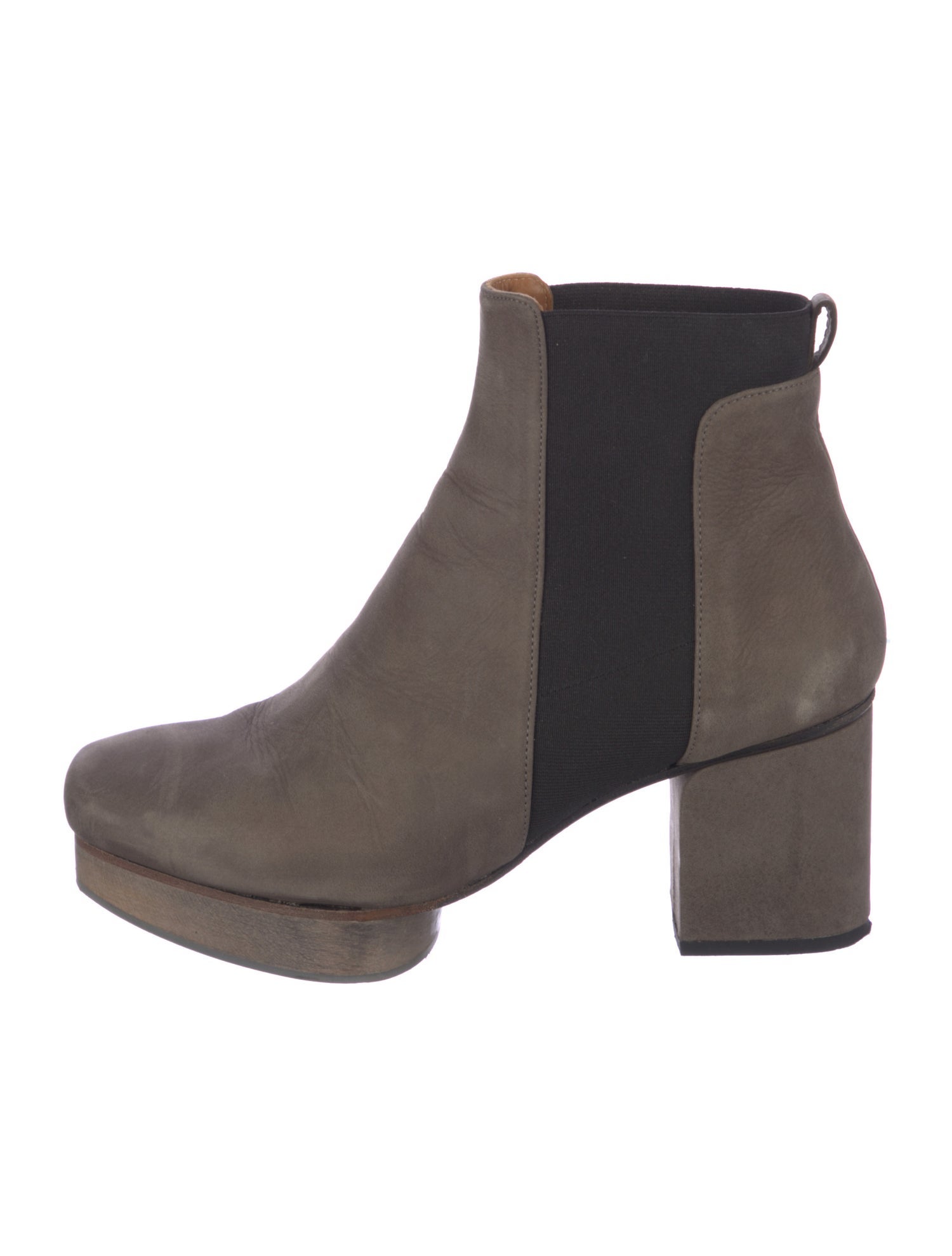 Coclico Leather Colorblock Pattern Chelsea Boots