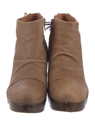 Coclico Leather Colorblock Pattern Boots