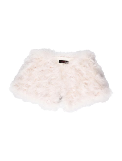 Annabelle Marabou Feather Capelet Pink