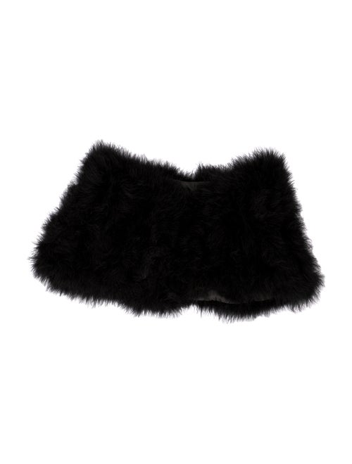 Annabelle Marabou Feather Shrug Black