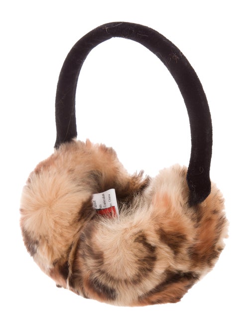 Annabelle Fur Print Earmuffs w/ Tags multicolor