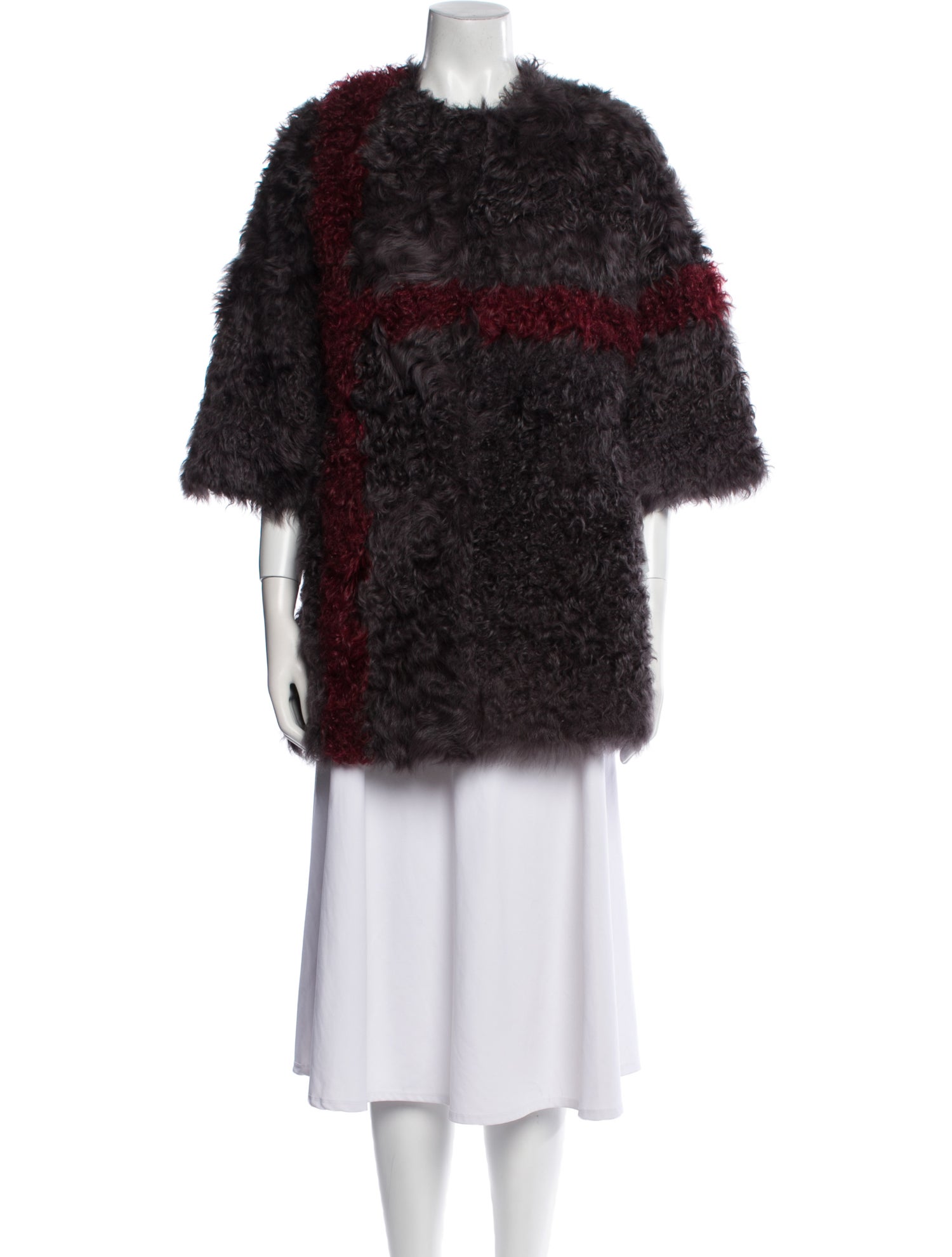 Annabelle Shearling Printed Fur Jacket